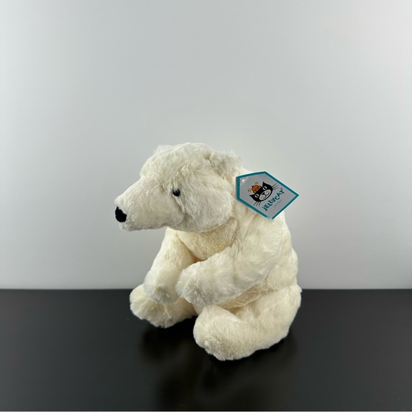 Jellycat Elwin Small Polar Bear 9” White NWT - Picture 1 of 7